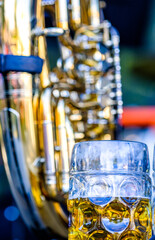 typical bavarian brass band
