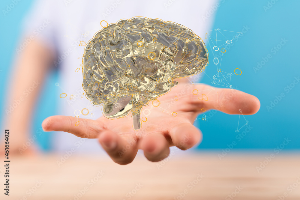 Poster brain testing result with computer interface, Abstract. Innovative technology