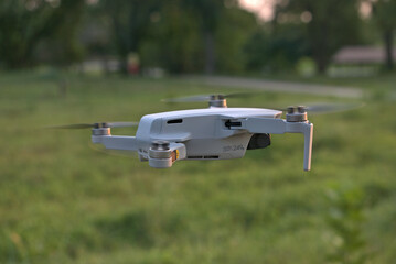 Close up of a drone in flight