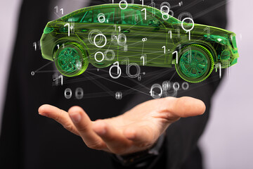 autonomous online car sharing service controlled
