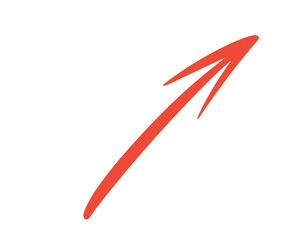 Grunge red  arrow