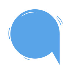 Speech bubble. Speak text balloon, chatting box.