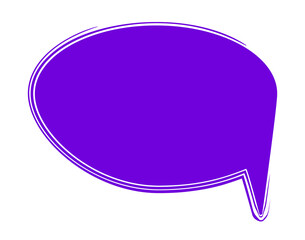 Speech bubble. Speak text balloon, chatting box.