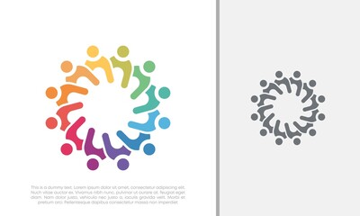 Global Community Logo Icon Elements Template. Community human Logo template vector. Community health care. Abstract Community logo. Social Networking logo designs.