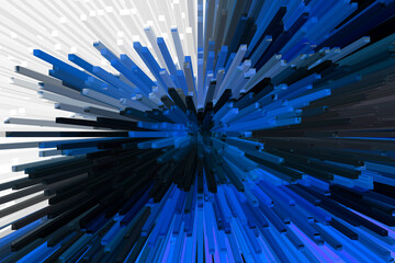 Blue 3D Extrude Effect Background Design