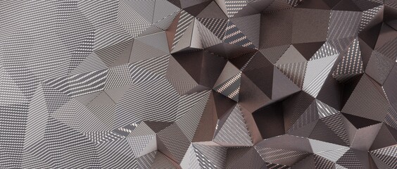 shape. Distorted low poly backdrop with sharp lines luxus