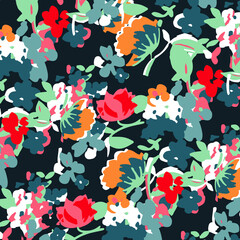 Abstract floral seamless pattern. Liberty style. fabric, covers, manufacturing, wallpapers, print, gift wrap.