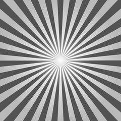 Obraz premium Gray Sunburst Pattern Background. Rays. Sunburst background. Gray radial background.