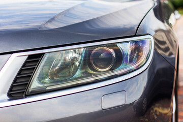 Car headlights. Luxury Headlights. Part of the car