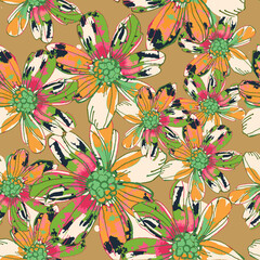 Abstract floral seamless pattern. Liberty style. fabric, covers, manufacturing, wallpapers, print, gift wrap.