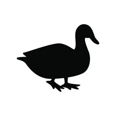 Duck goose silhouette vector png.