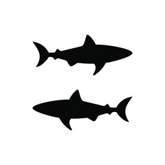 Shark icon vector png isolated on white background
