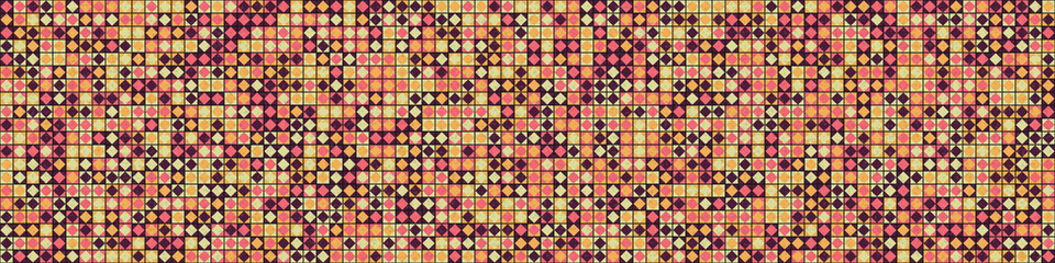 Fototapeta premium Abstract Geometric Pattern generative computational art illustration