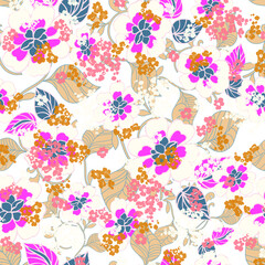 Abstract floral seamless pattern. Liberty style. fabric, covers, manufacturing, wallpapers, print, gift wrap.