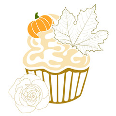 autumn cupcake