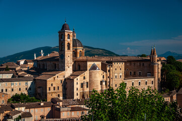 Fototapeta na wymiar Renaissance church in Urbino Italy