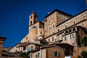 Fototapeta na wymiar The Ducale Palace in Urbino Italy