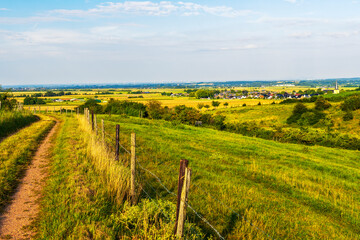 Sommerliche Aussicht über die Zülpicher Börde bei Bürvenich bis zum Siebengebirge