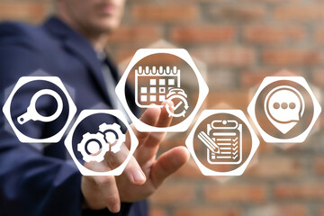 Time management concept. Agile Development, Schedule Business Concept.