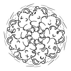Fototapeta premium Mandala Art can be used for artwork decoration, coloring or tattoo design.