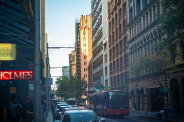 オーストラリアのシドニーにある観光名所を旅行する風景 Traveling scenery of tourist attractions in Sydney, Australia.