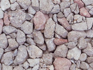 close-up of gravel background, asphalt base