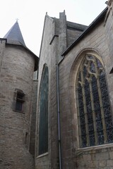 Fototapeta na wymiar church and stained glasses 