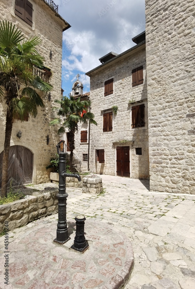 Poster the old town of kotor montenegro