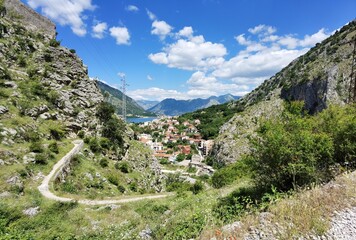 summer day in the town of motor montenegro