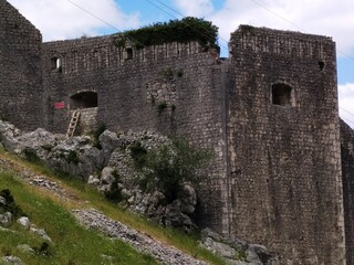 summer day in the town of motor montenegro
