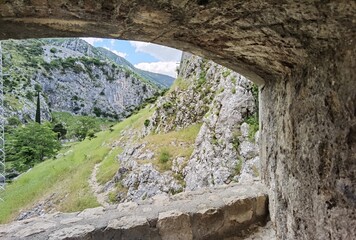 summer day in the town of motor montenegro