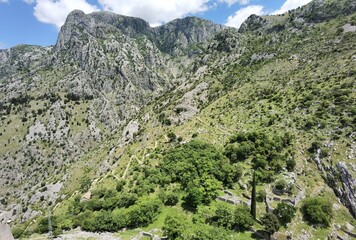 beautiful summer day in the city of kotor montenegro