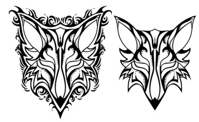 Art design of Chinese Zodiac for artwork decoration, coloring or tattoo.