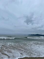 storm over the sea