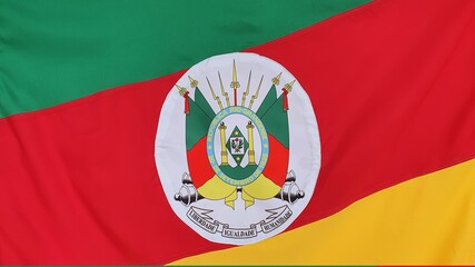 Flag of Rio Grande do Sul state in Brazil. 
