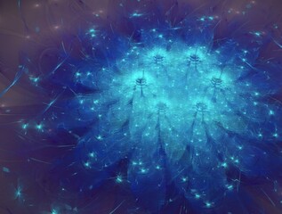 Naklejka premium Imaginatory fractal background generated Image