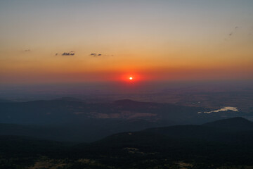 Hora dorada desde el Pico de Peñalara