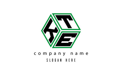 KTE polygon creative latter logo