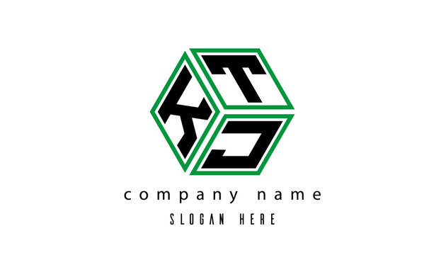 KTJ polygon creative latter logo