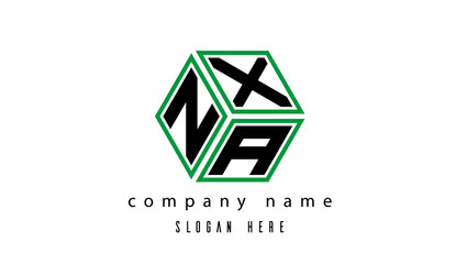 NXA polygon creative latter logo