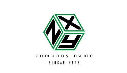NXY polygon creative latter logo