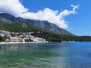 sunny summer day in montenegro