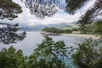 sunny summer day in montenegro