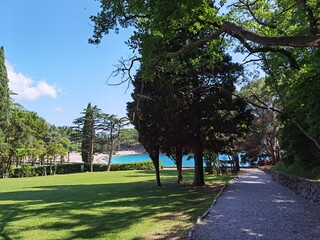 sunny summer day in montenegro