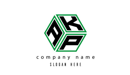 AKP polygon creative latter logo