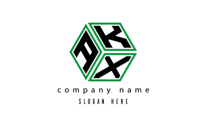 AKX polygon creative latter logo