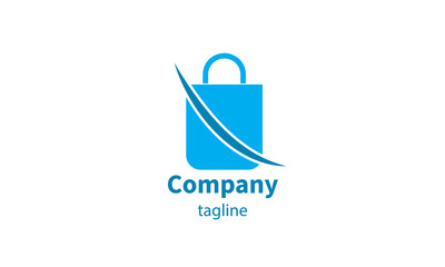 Premium vector shopping bag logo, icon design