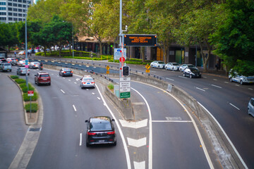 Naklejka premium オーストラリアのシドニーにある観光名所を観光している風景 Scenes of sightseeing in Sydney, Australia.