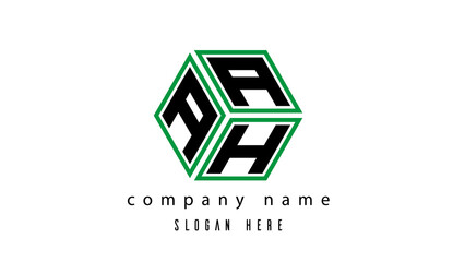 AAH polygon creative  letter logo