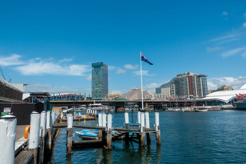Naklejka premium オーストラリアのシドニーにある観光名所を観光している風景 Scenes of sightseeing in Sydney, Australia.